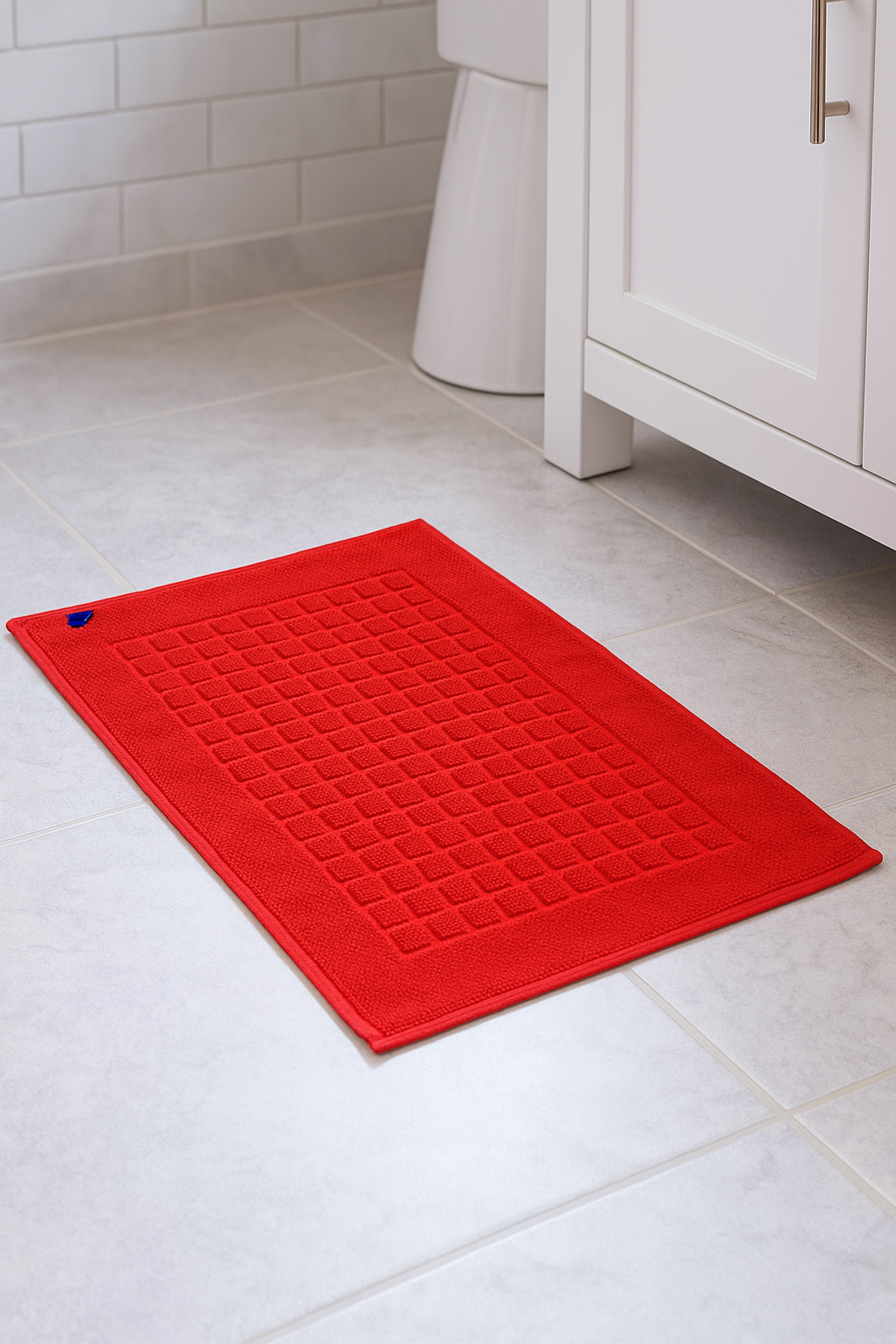 Alfombra tipo toalla para baño