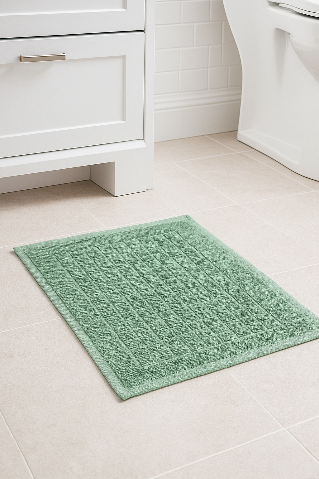 Alfombra tipo toalla para baño