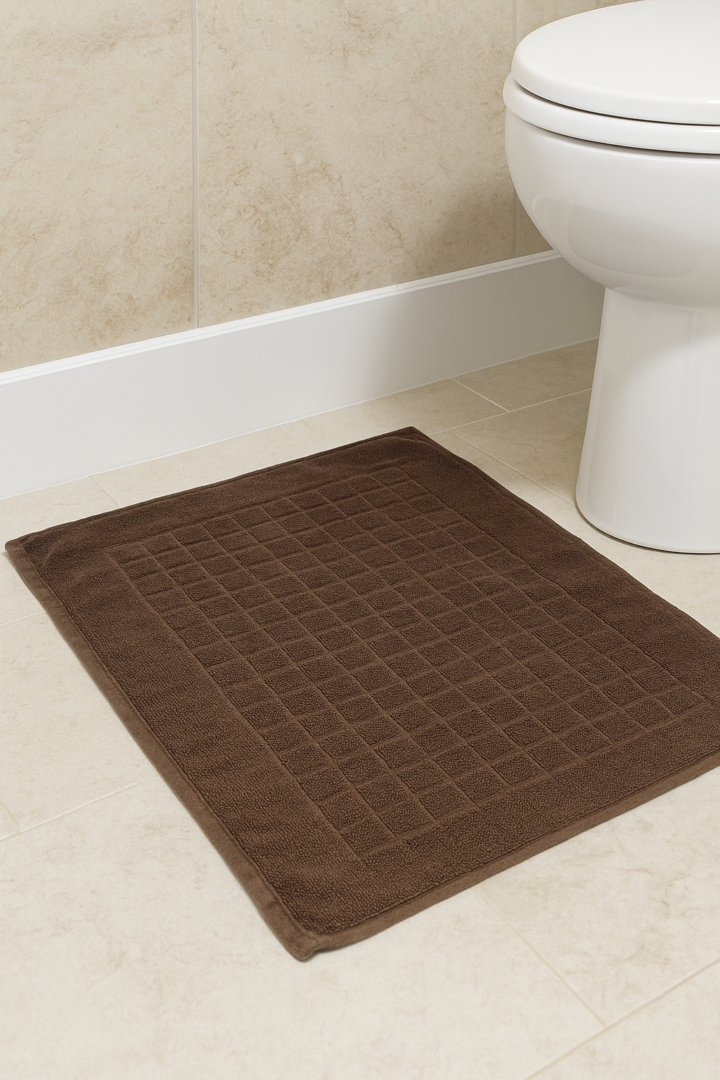 Alfombra tipo toalla para baño