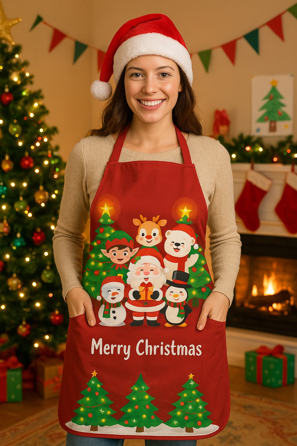 Delantal de navidad